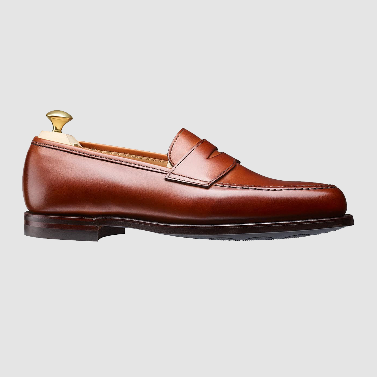 Boston, Chestnut Burnished Calf, City Sole – Silver Deer