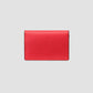 Folded Card Case with Snap Closure in Panama Scarlet Red