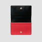 Folded Card Case with Snap Closure in Panama Scarlet Red