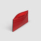 Flat Card Holder in Panama Scarlet Red