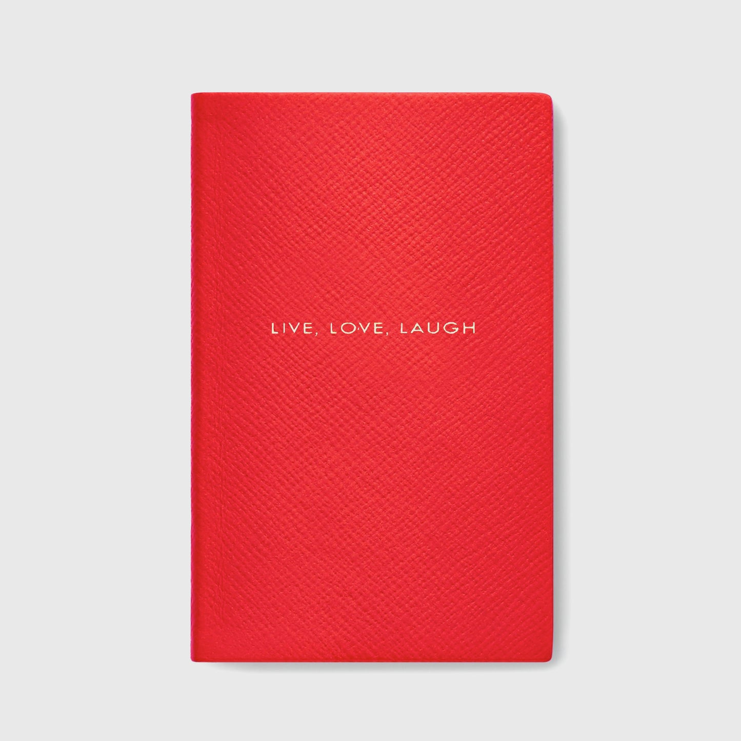 Live, Love, Laugh Panama Notebook Scarlet Red