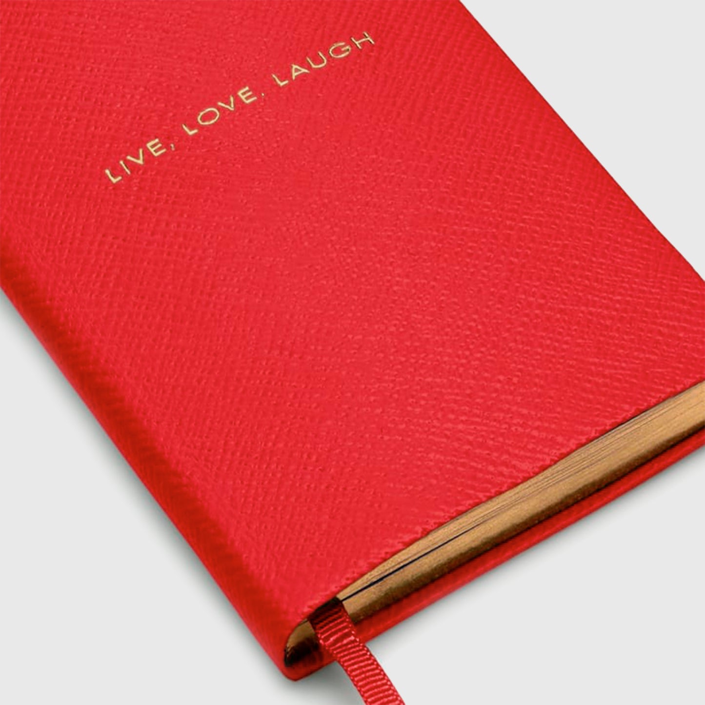 Live, Love, Laugh Panama Notebook Scarlet Red