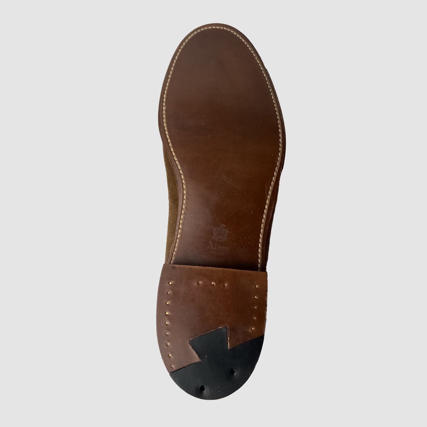 Alden Unlined Penny Loafer Snuff Suede