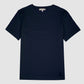 215 Loopwheeled  Short Sleeve Crew Neck T-Shirt, Classic Fit 8.6oz Ink Blue