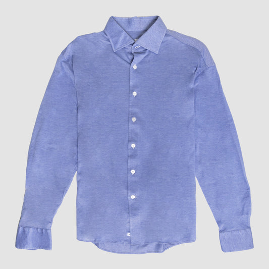 Blue Cotton Jersey - Regular Fit