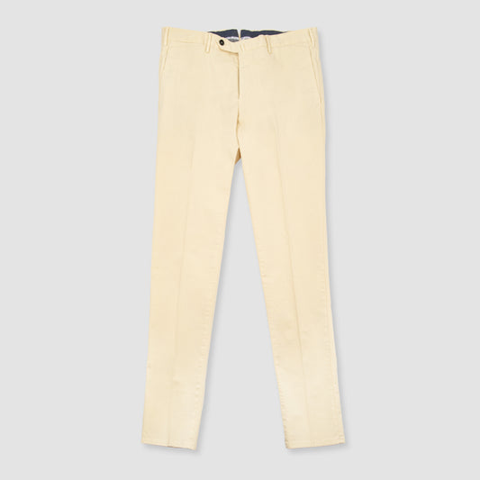 Stretch Batavia Supper Slim Chino Trouser - Off White