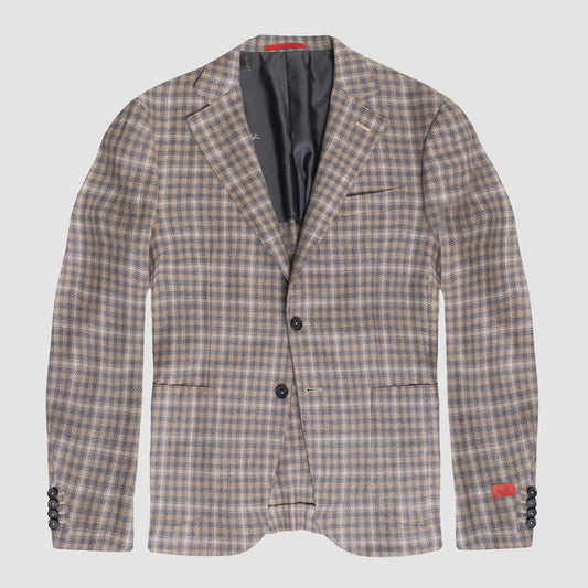 Sailor Sport Jacket Small Check - Light brown and Grey