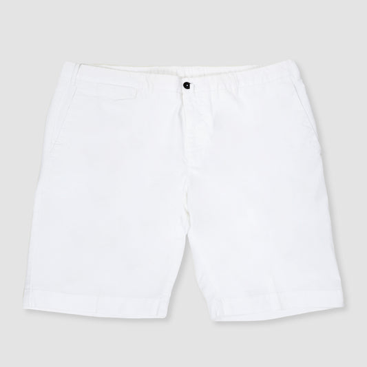 NU35 Shorts in Lighweight Stretch Cotton Y010 White