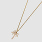 Paradisa 2 Small Necklace in Yellow Gold with White Diamonds