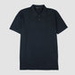 Luxe Lotus Jersey Polo French Navy