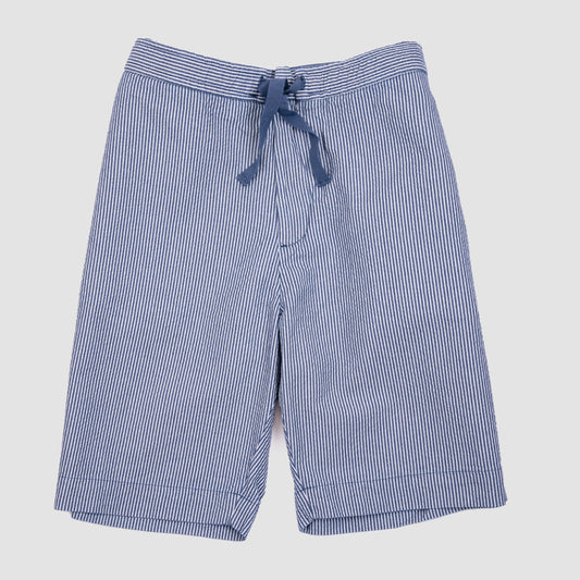 JOAQUIM SHORT Italian Cotton Seersucker - Light Indigo / Indigo