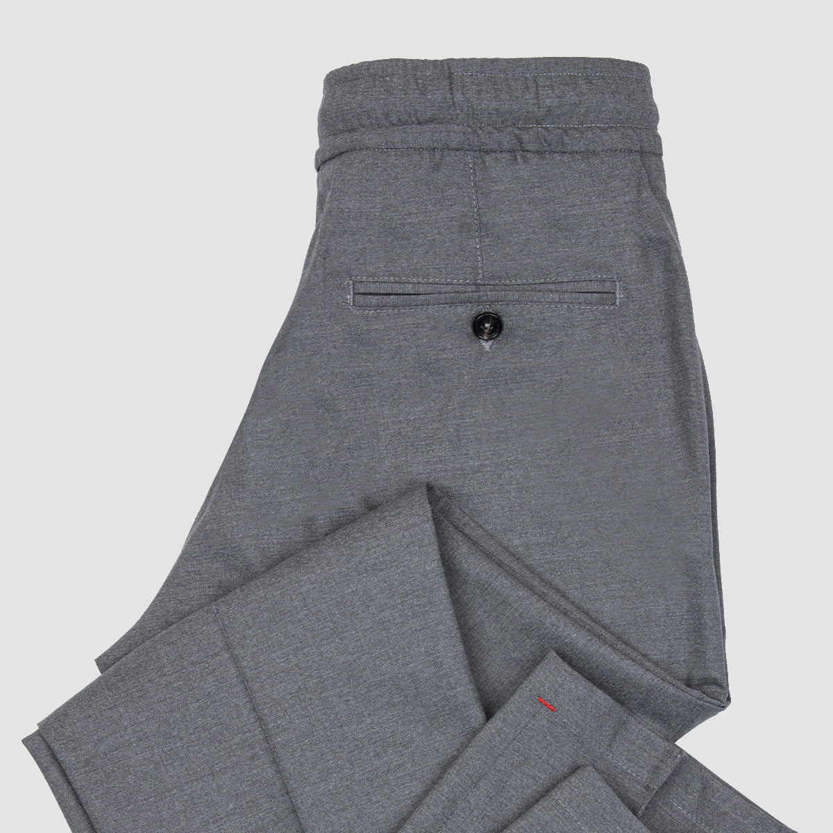 Drawstring Trousers Fresco Wool - Mid Grey