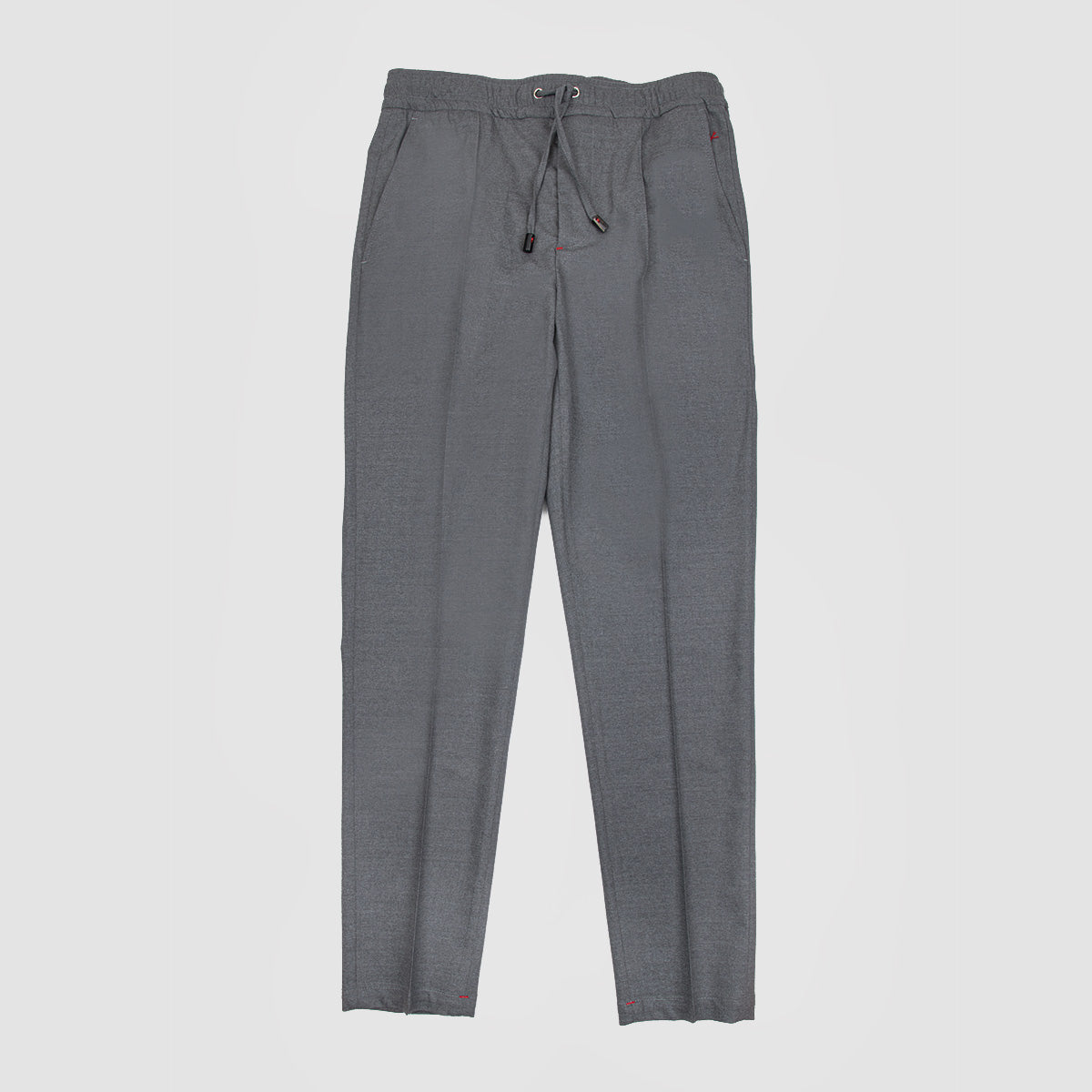 Drawstring Trousers Fresco Wool - Mid Grey