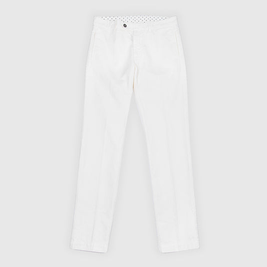 Cotton Linen Trousers - White