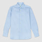 Light Blue Solid cotton Luigi Collar Gaeta Fit Shirt