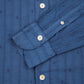 Blue Jacquard Cotton Luigi Collar Gaeta Fit Shirt