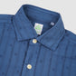 Blue Jacquard Cotton Luigi Collar Gaeta Fit Shirt