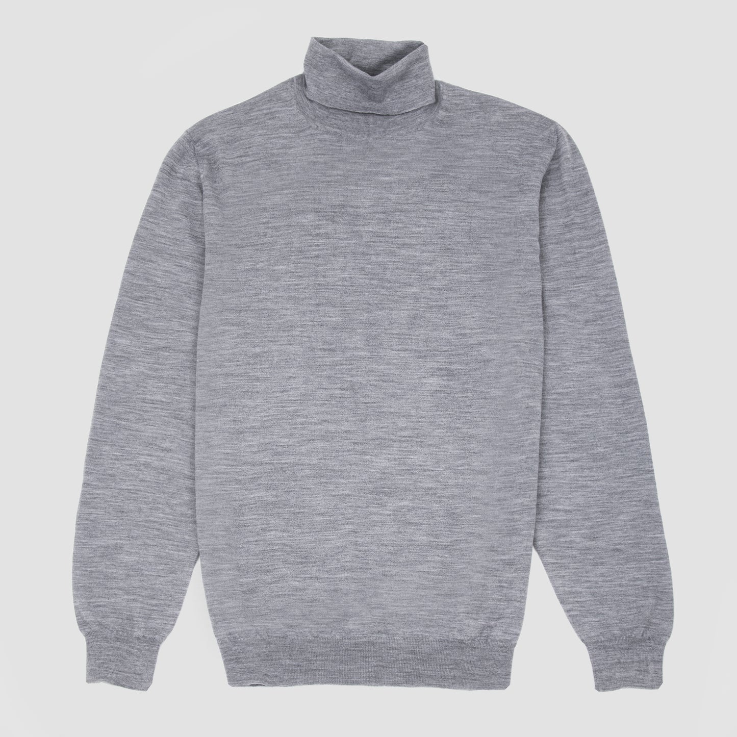 Wool Rollneck Sweater - Light Grey