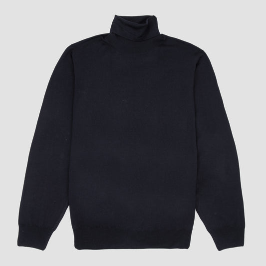 Wool Rollneck Sweater Navy