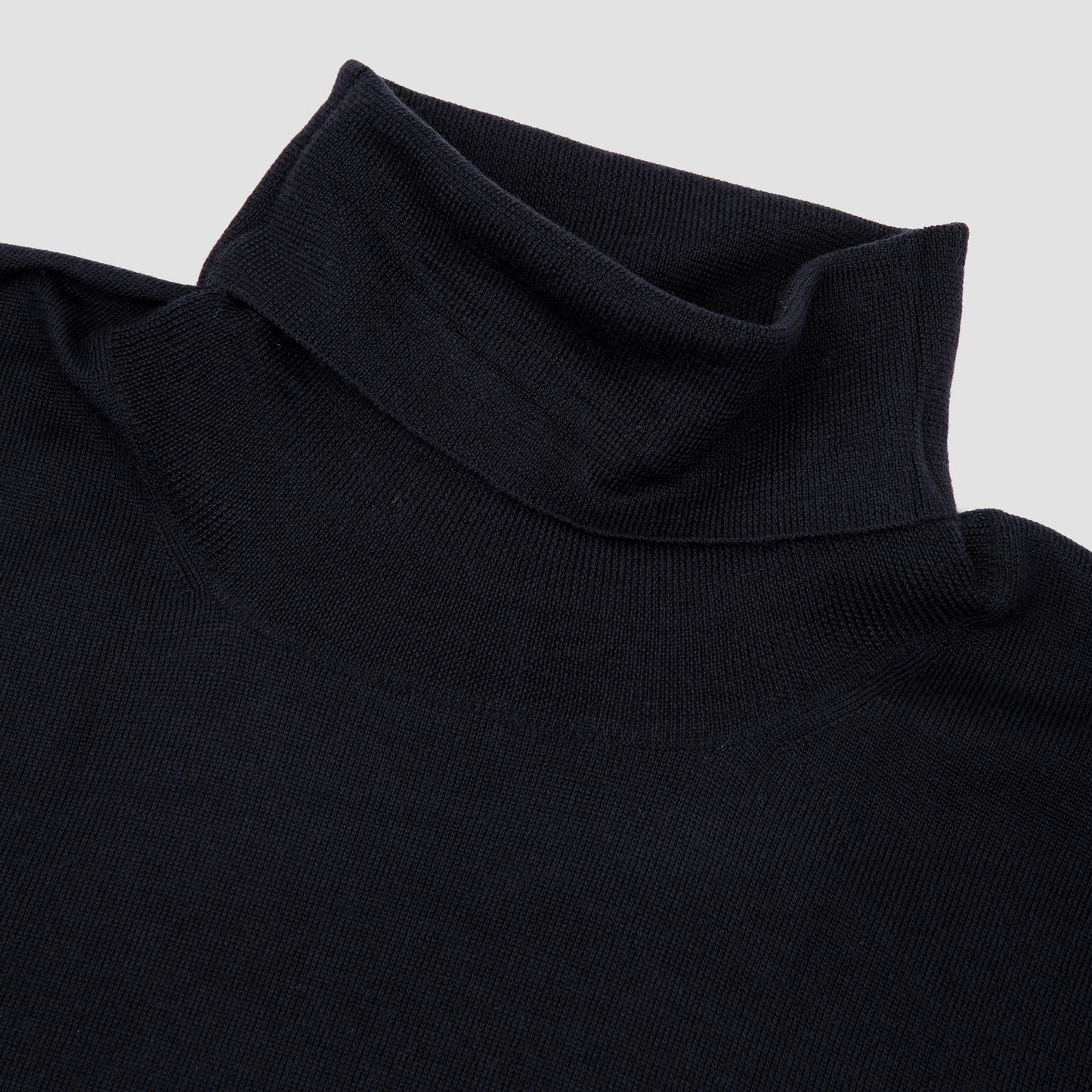 Wool Rollneck Sweater - Navy