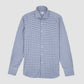 Blue & Navy Checked Flannel Shirt