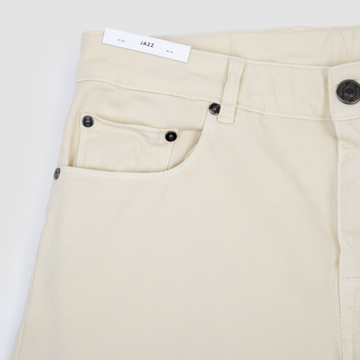 5 Pocket Trousers Cotton Cashmere Stretch Drill - Y012 Cream