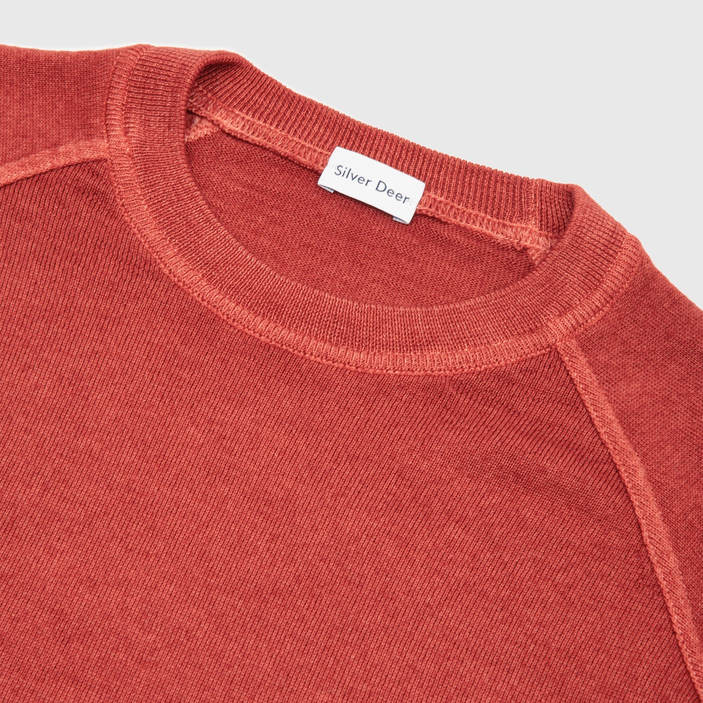 Raglan Crew Neck Sweater Orange