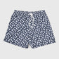 Madeira Printed Swim Trunk Seals Navy