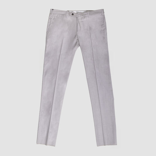 TO68 Melange Lux Soft Wool and Viscose Trouser 0025 Light Grey