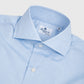 Blue Poplin Eduardo Spread Collar, Napoli Fit 170/2 Dress Shirt