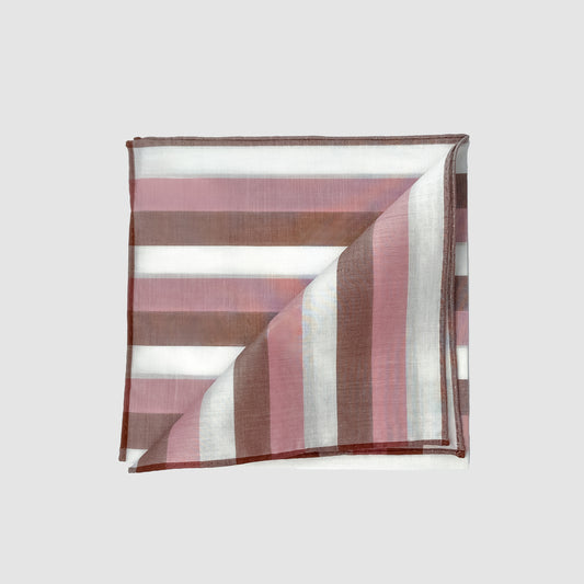 Ravello Handkerchief White, Brown, Fuschia