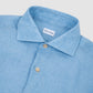 Solid Linen Shirt Air Force Blue