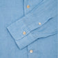 Solid Linen Shirt Air Force Blue