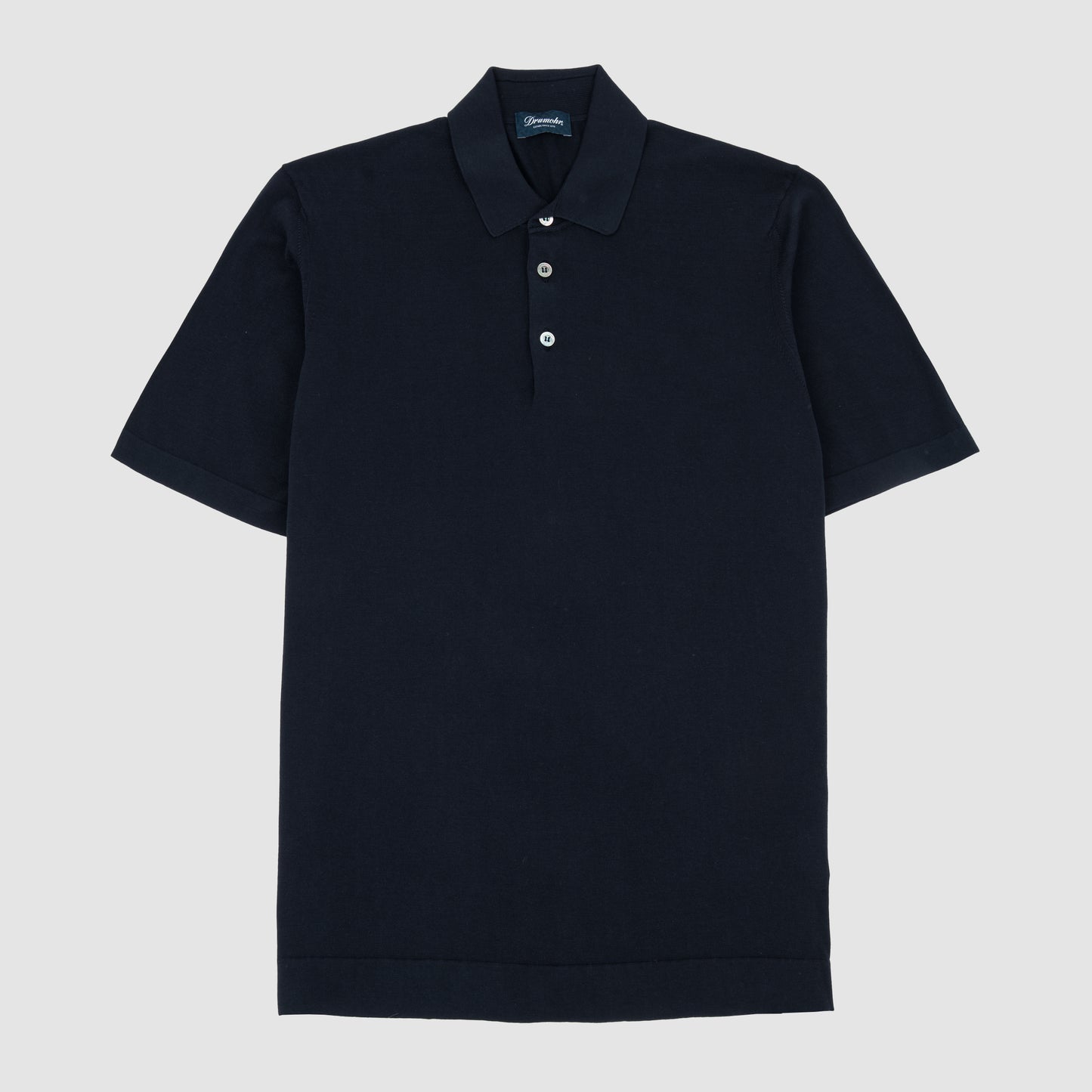 Ice Cotton Knit Polo Navy