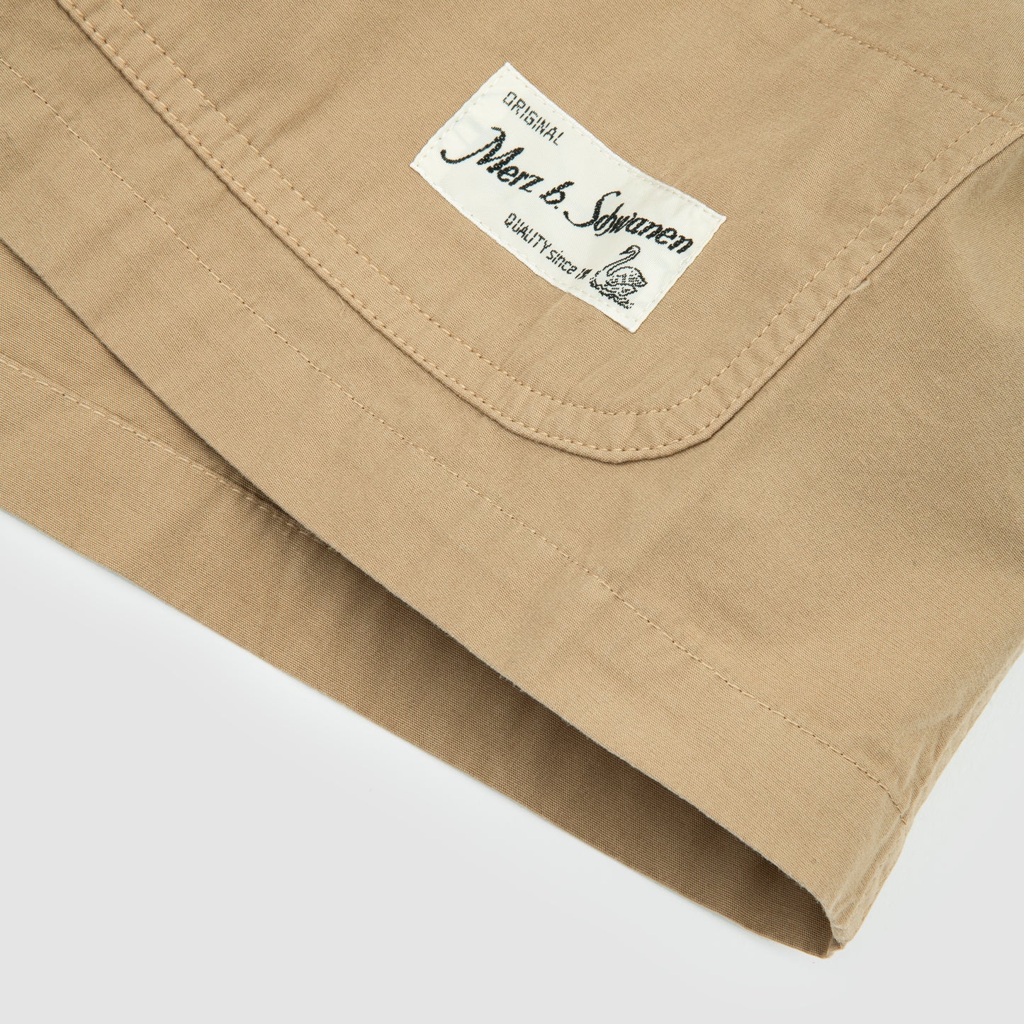 Organic Cotton Poplin Relaxed Fit Jacket - Khaki