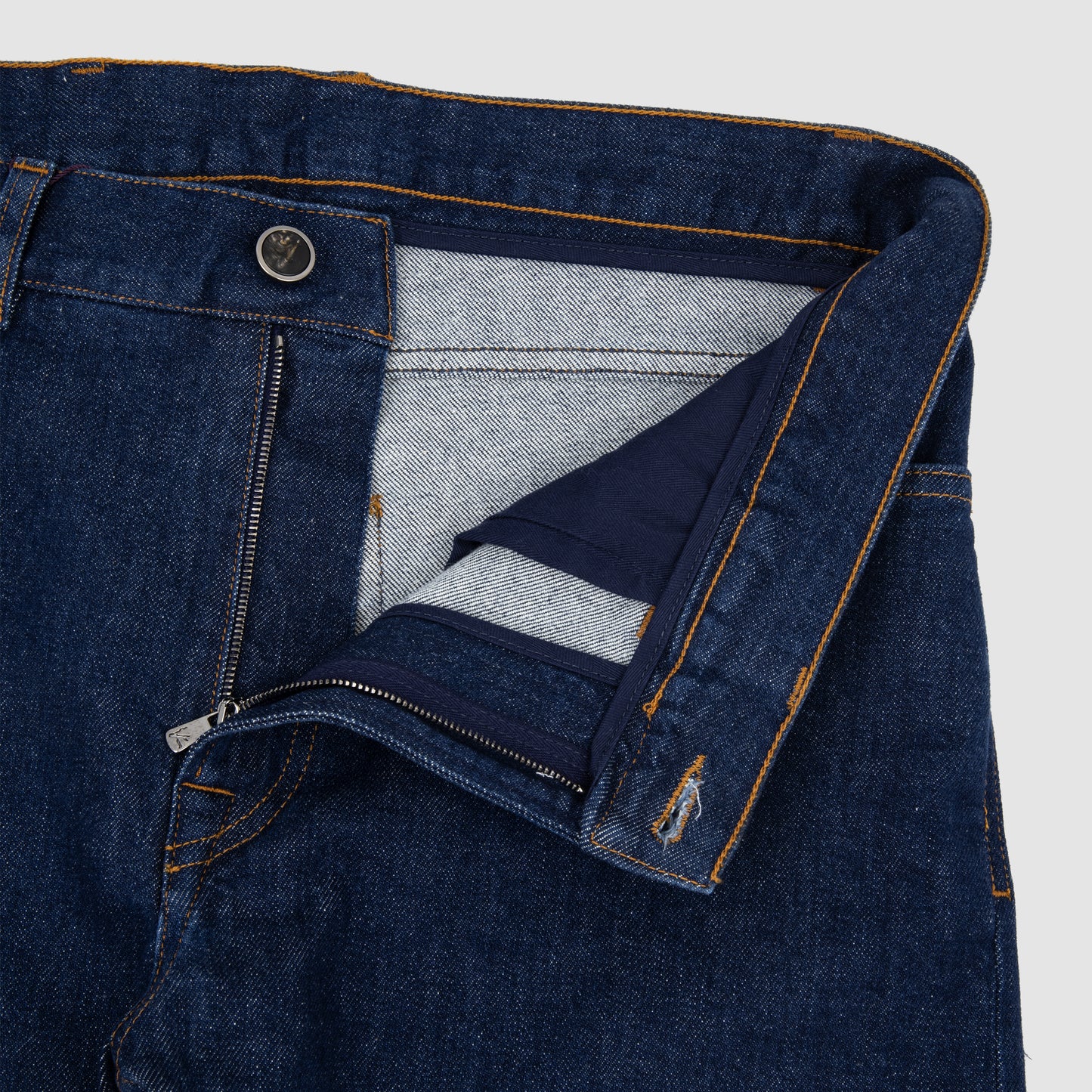 Denim Jeans Slim Straight Fit Dark Blue