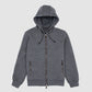 Jersey Full Zip Hoddie Dark Grey