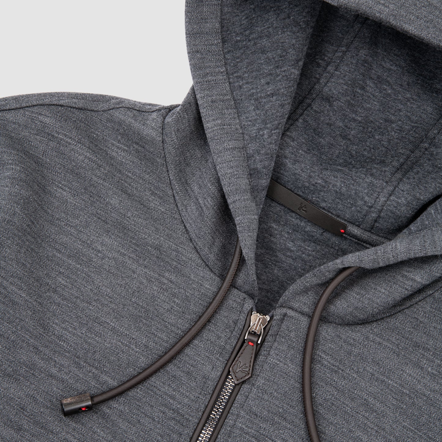 Jersey Full Zip Hoddie Dark Grey