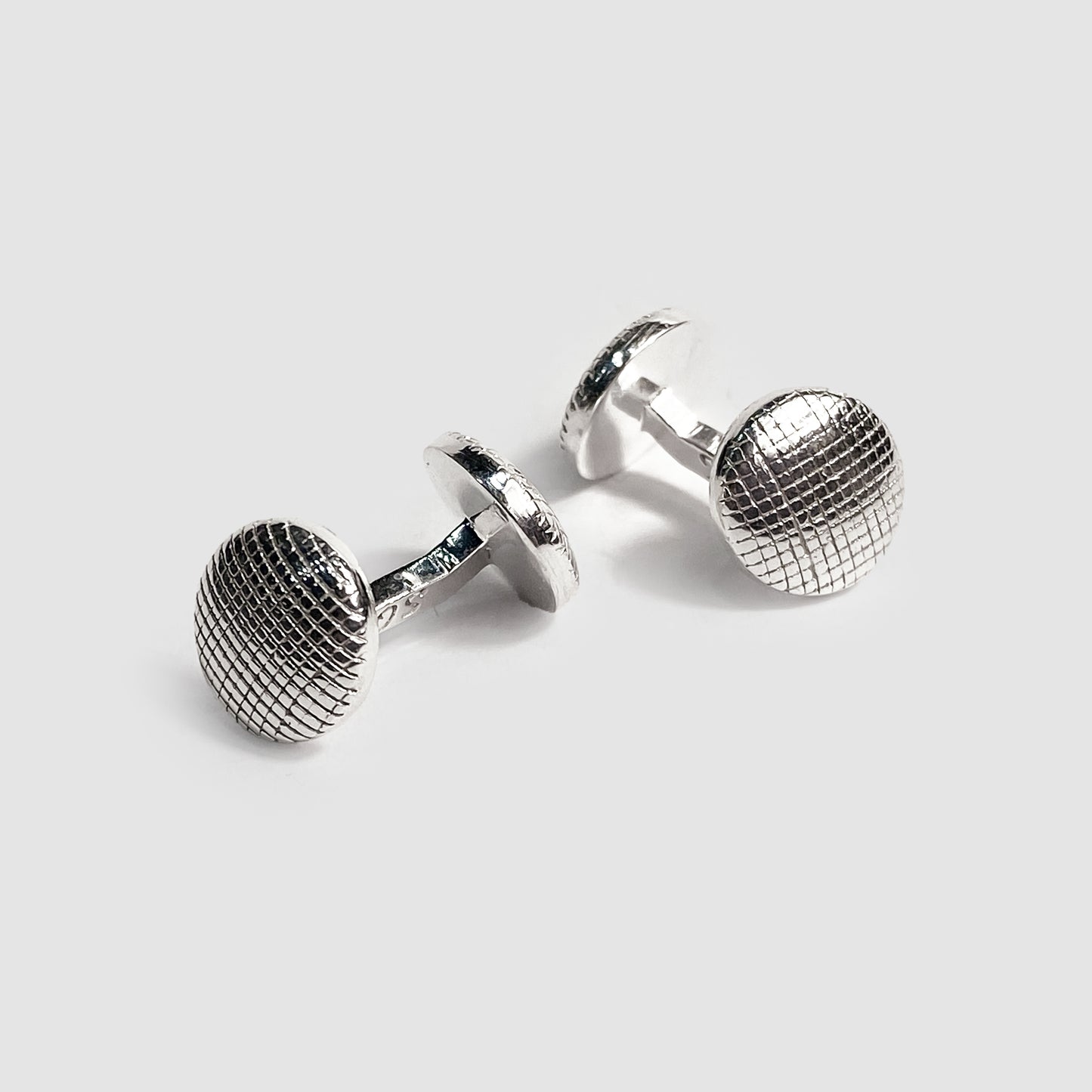 Silver Fabric, Sterling Silver Cufflinks