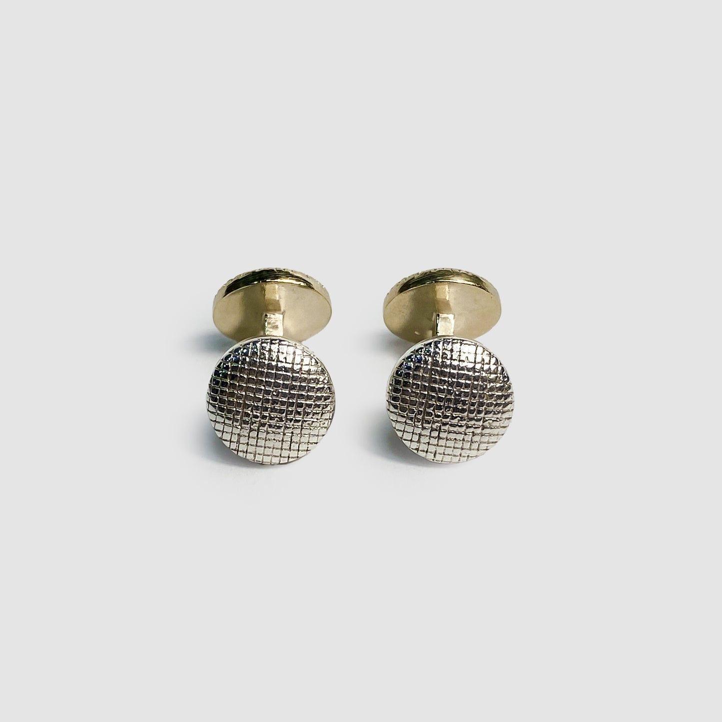 V/A Fabric, Sterling Silver, Gold vermeil plated Cufflinks