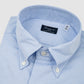 Blue Oxford Pinpoint, Lucio Button Down Collar, Napoli Fit Sportshirt