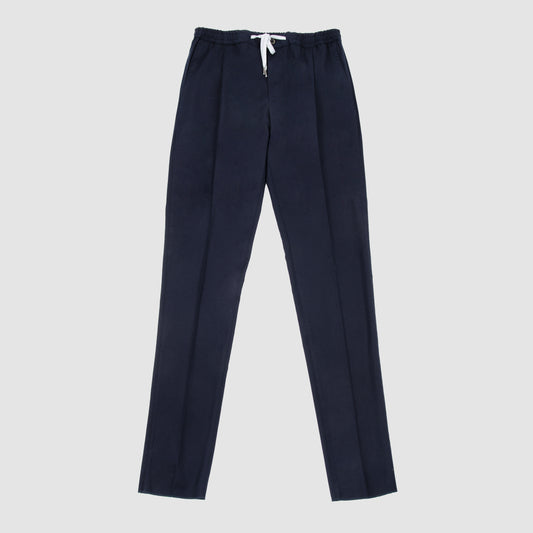 Deluxe Wool & Silk Comfort Flannel Jogger Navy