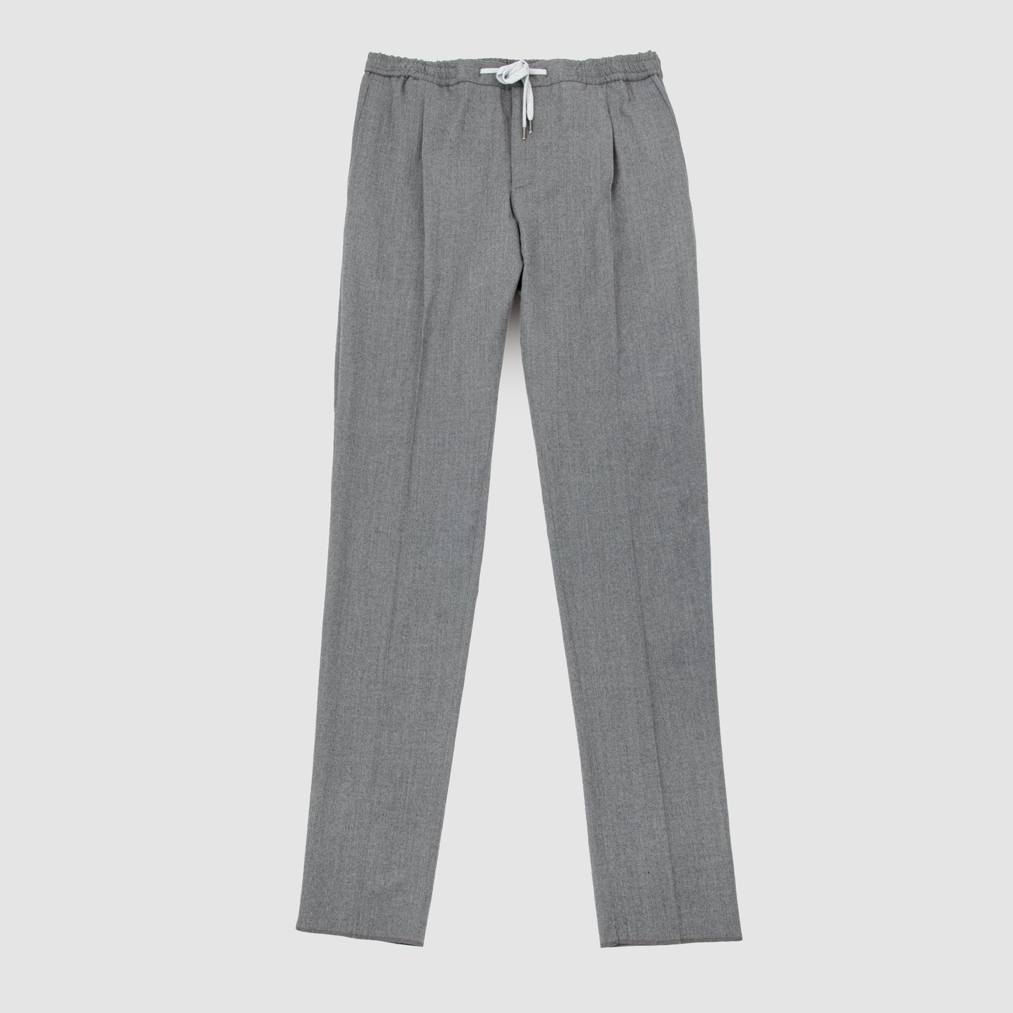 Deluxe Wool & Silk Comfort Flannel Jogger Light Grey