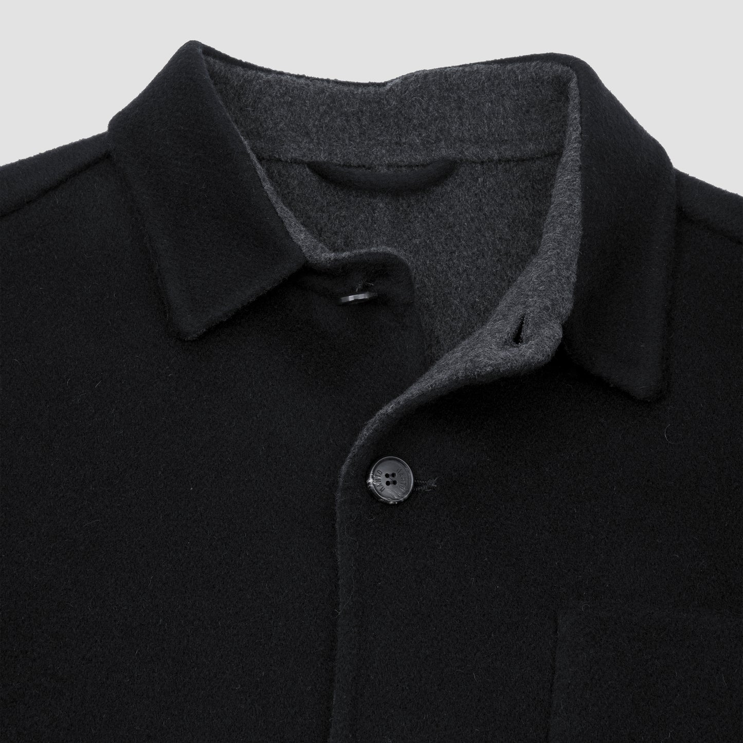 Cashmere Double Face Jacket Dark Blue/Dark Grey