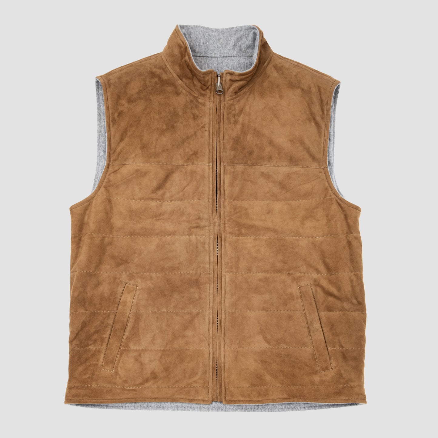 Suede & Cashmere Reversible Vest Hazel