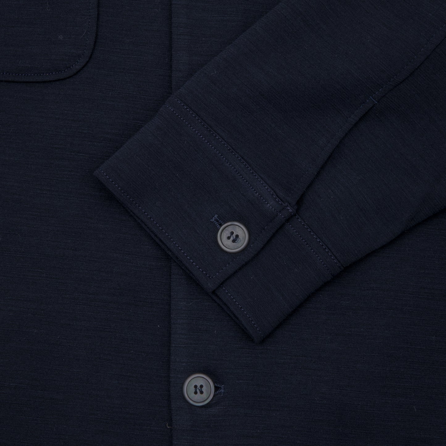 HARRISON OVERSHIRT Italia Jersey Cotton Wool Dark Navy