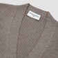 MILES SWEATER English Rib Merino Wool Light Brown