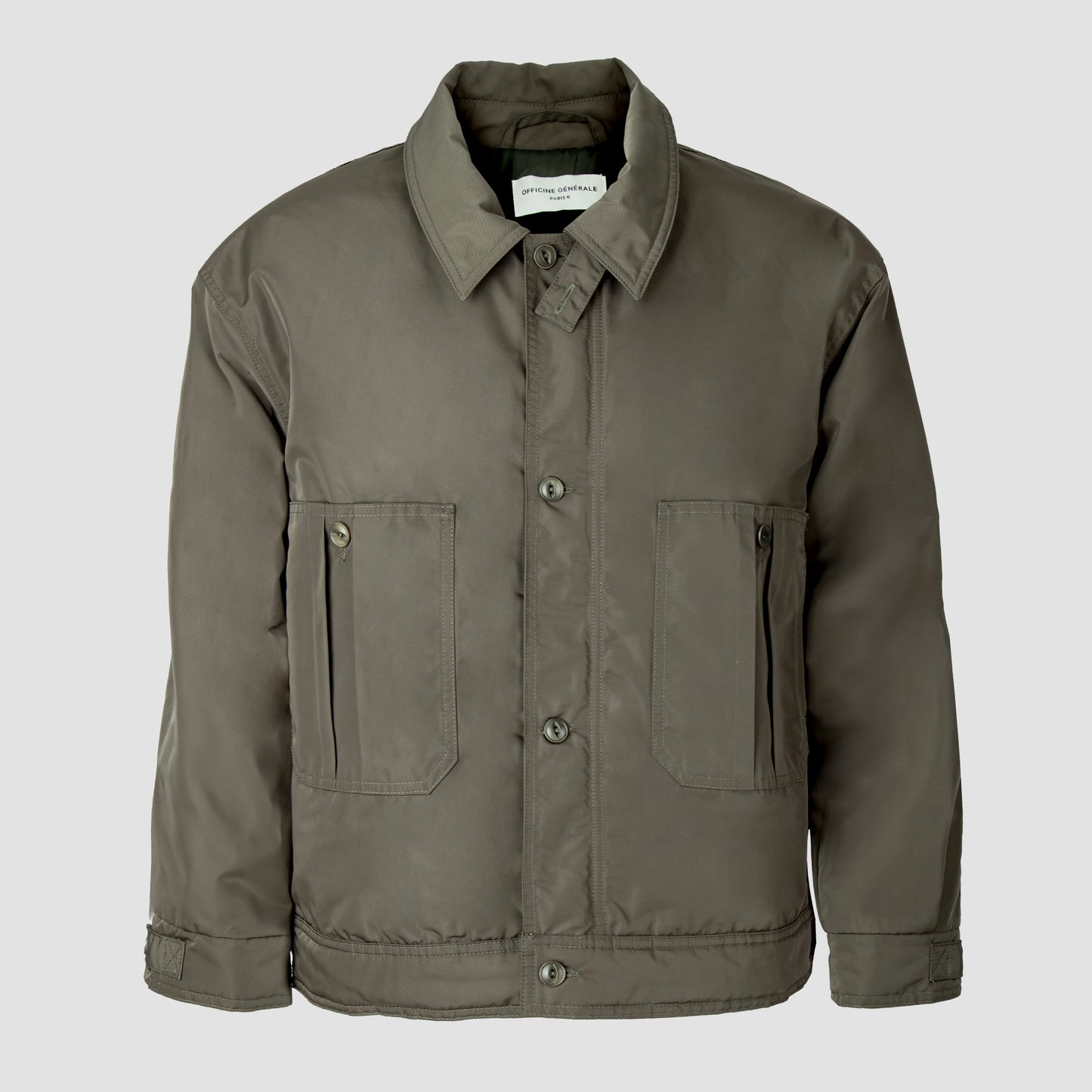 PETE BOMBER Italian Waterrepellent Nylon Olive