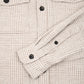 Prince of Wales Wool and Cashmere Overshirt Beige