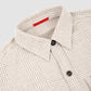 Prince of Wales Wool and Cashmere Overshirt Beige